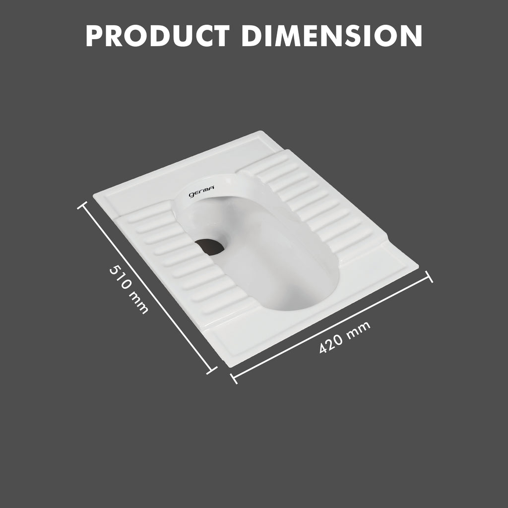 Premium Orissa CT Pan Ceramic Indian Toilet - TR 15003 CT PAN 20 INCH