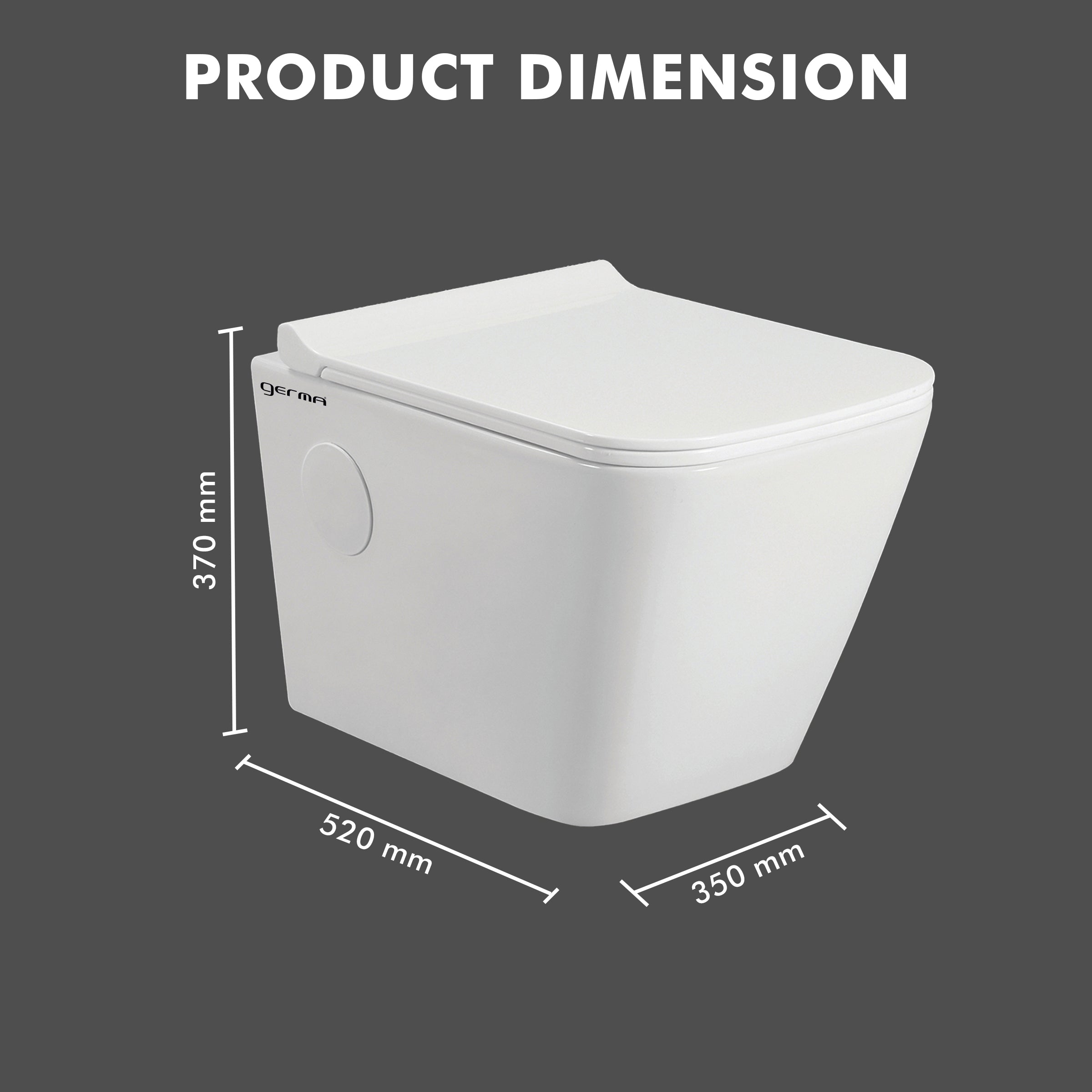 Wall Mounted Ceramic One Piece Closet - Eiffel