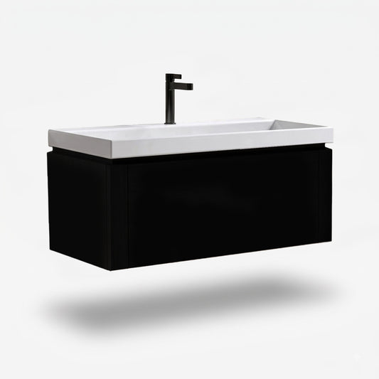 Vanity Cabinet with Washbasin - Essen 800-Black
