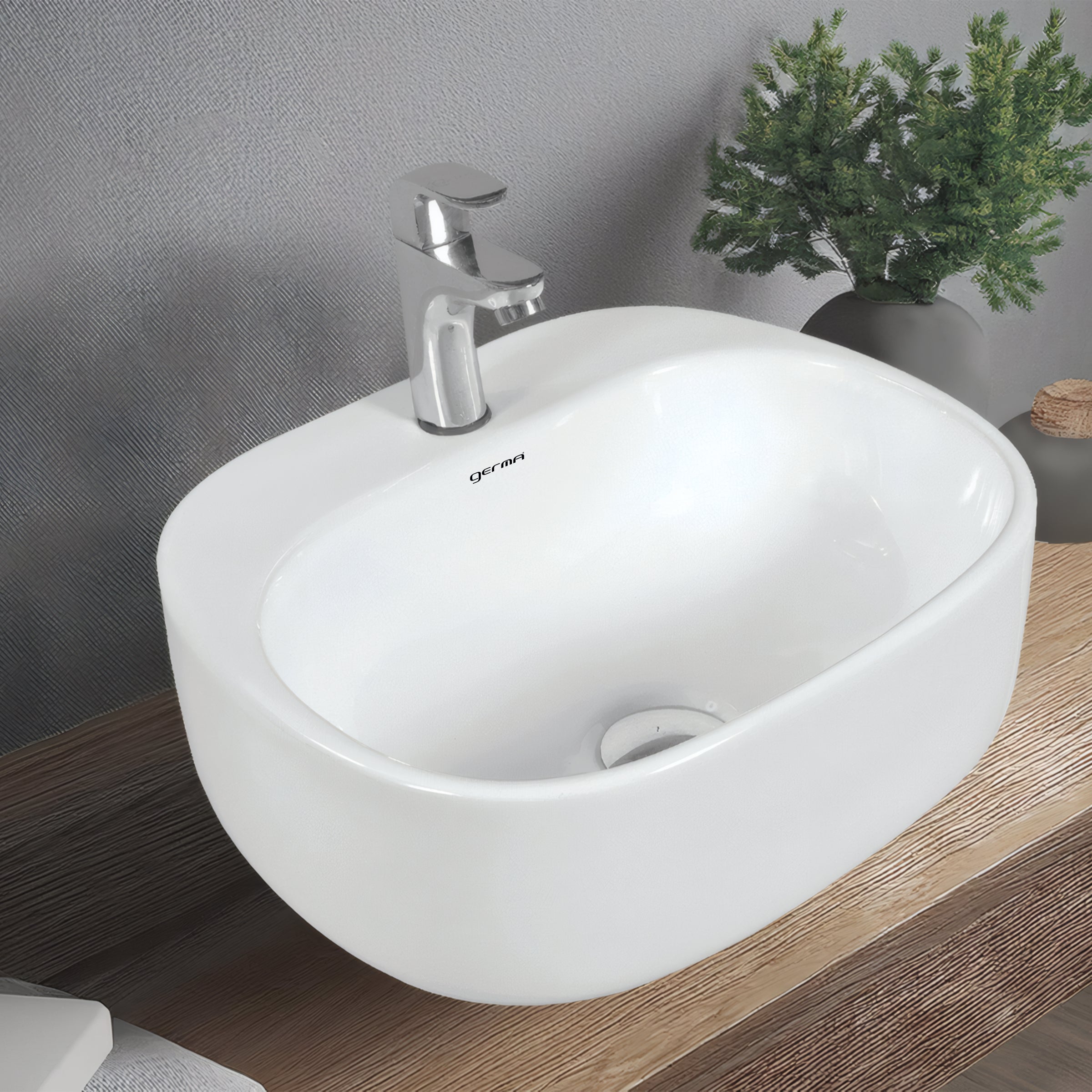Ceramic Designer Basin Table Top Cum Wall Hung - TR 85018 FELIPE
