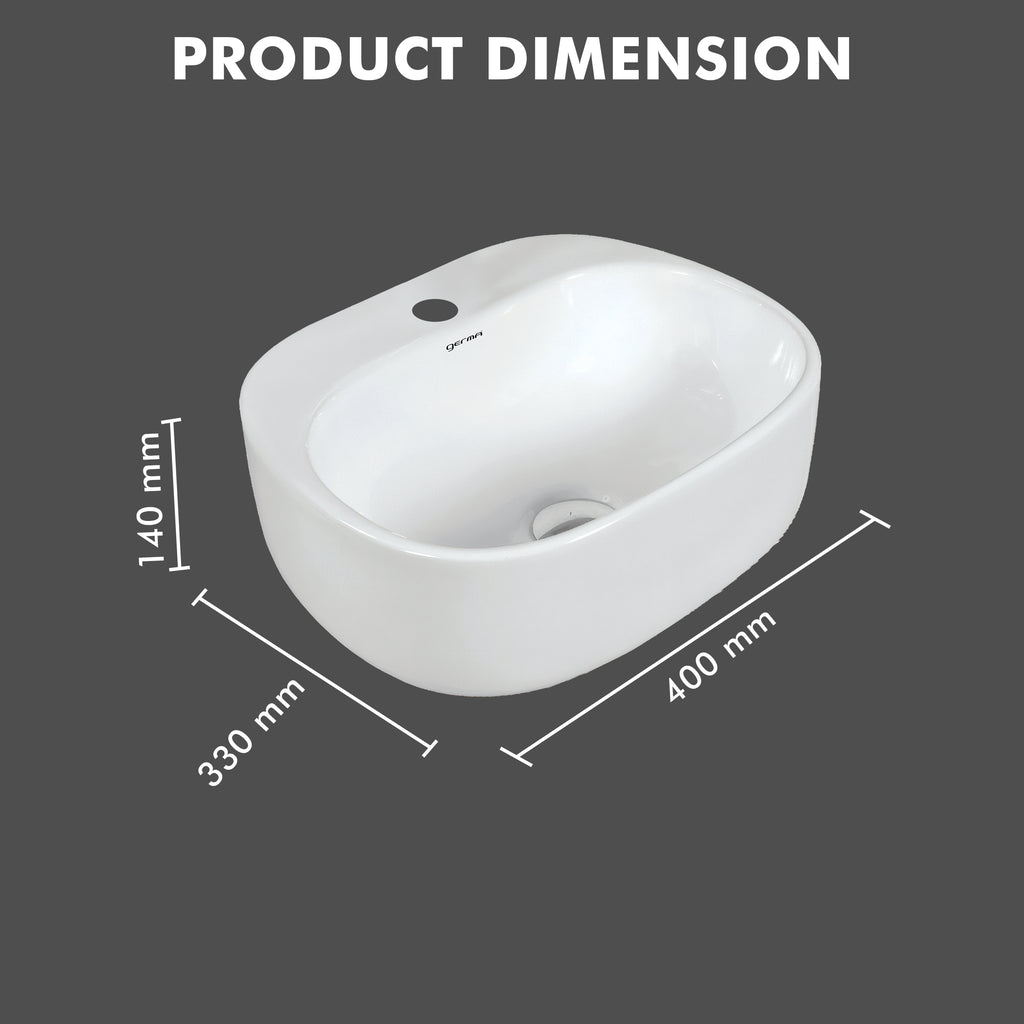 Ceramic Designer Basin Table Top Cum Wall Hung - TR 85018 FELIPE