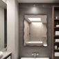 Wall Mounted Mirror - Wavy Rectangle
