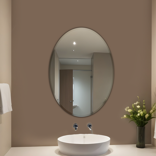 Wall Mounted Mirror - Oval Shape (18x24inch)