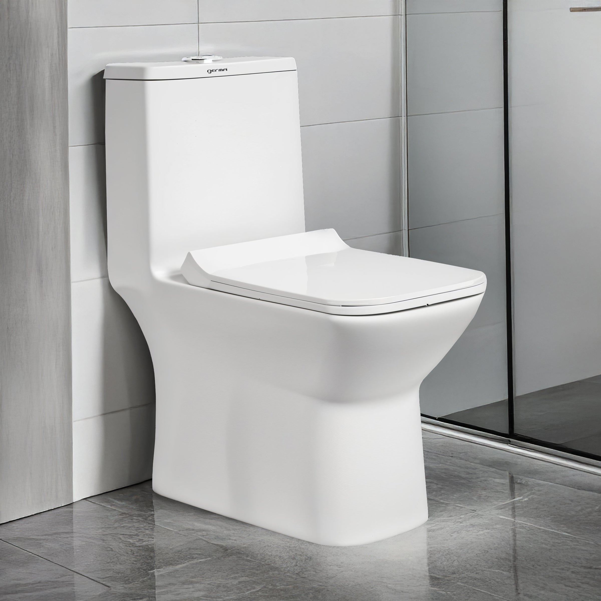 Floor Mounted Ceramic One Piece Closet - Gapes