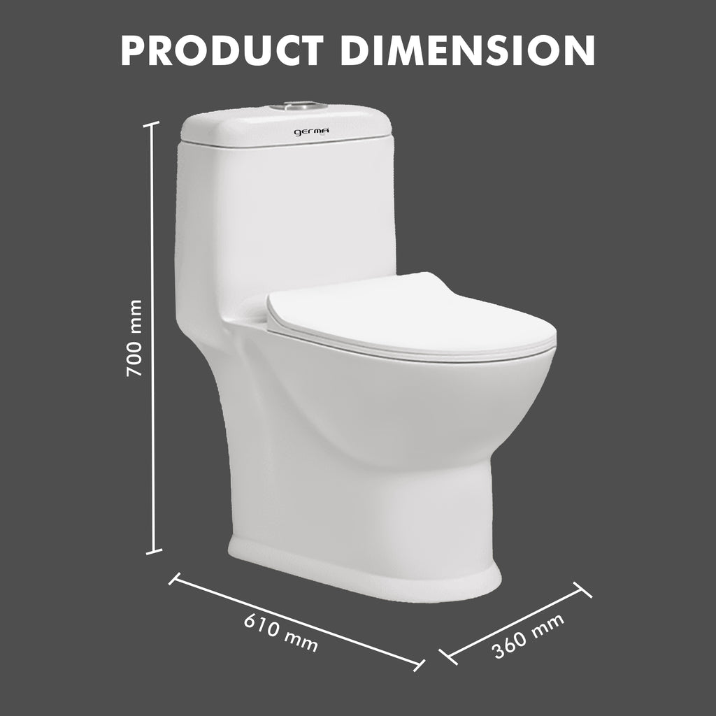 Floor Mounted Ceramic One Piece Closet - Genus