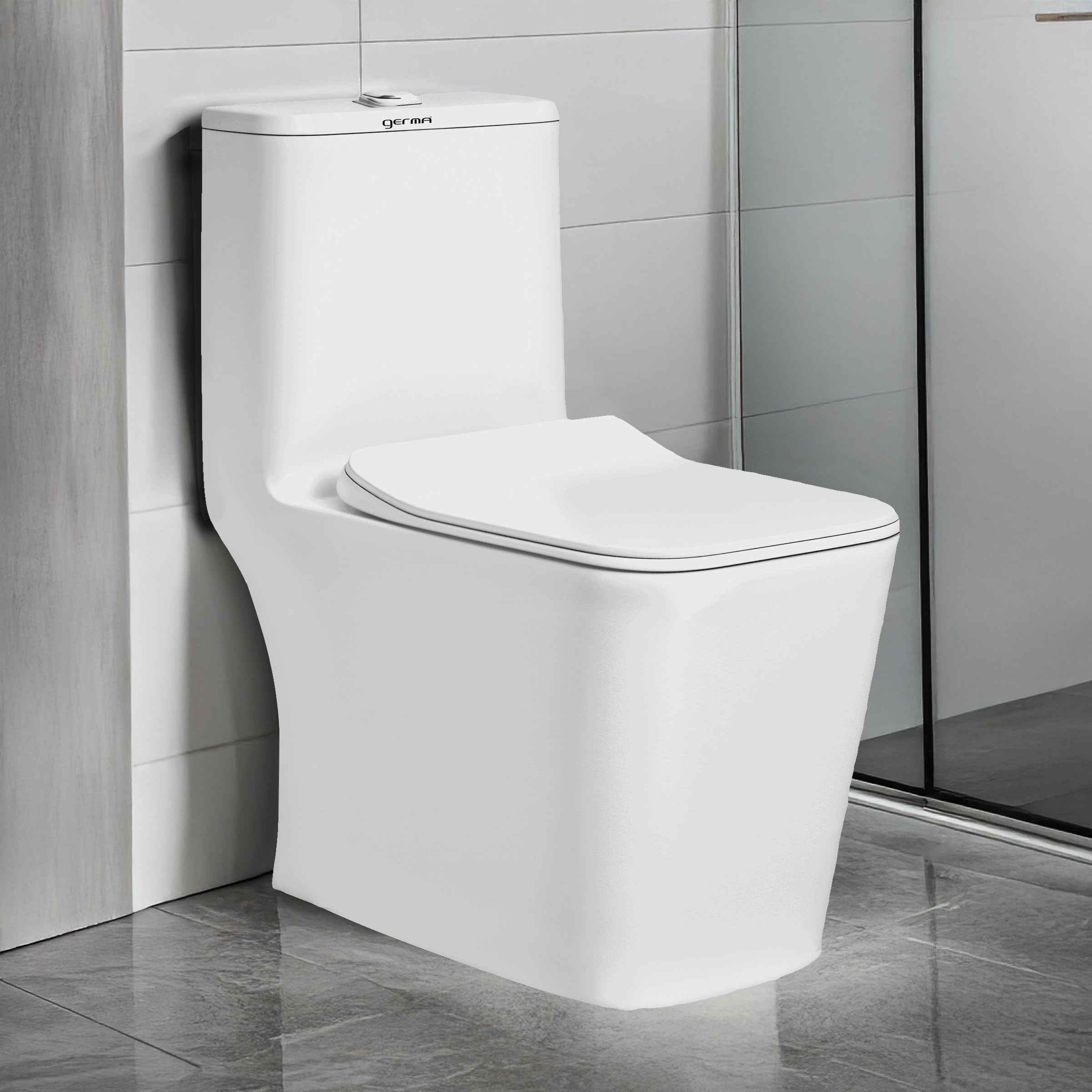 Floor Mounted Ceramic One Piece Closet - Gibbs