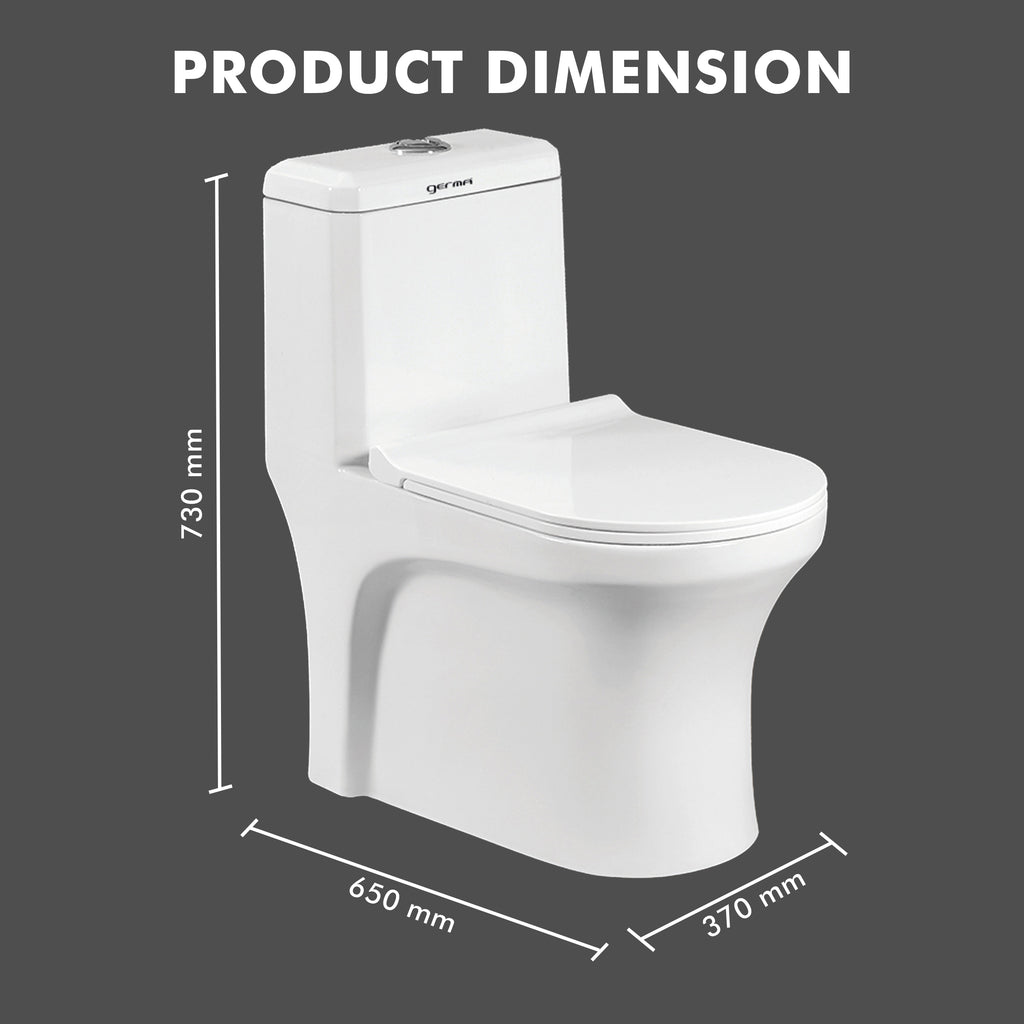 Floor Mounted Ceramic One Piece Closet - Icon