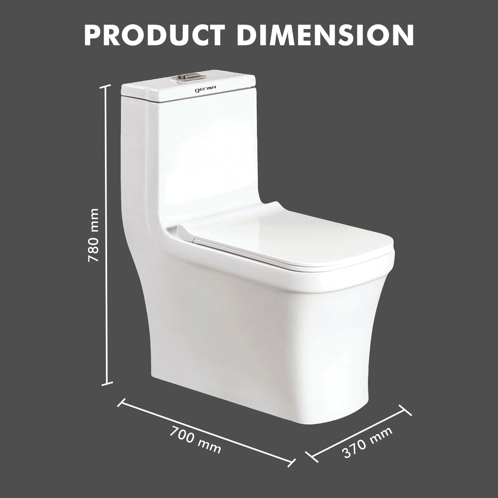 Floor Mounted Ceramic One Piece Closet - Jaco