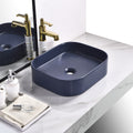 Ceramic Table Top Designer Basin - TR 20052-NB-MT JUDIO BLUE-MATT