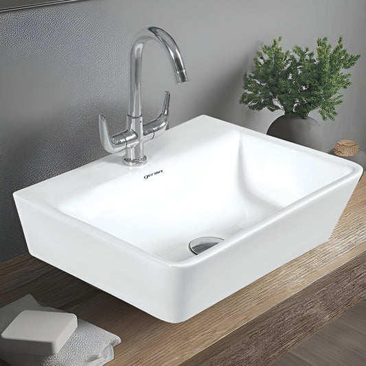 Ceramic Designer Basin Table Top Cum Wall Hung - TR 85001 LUCAS