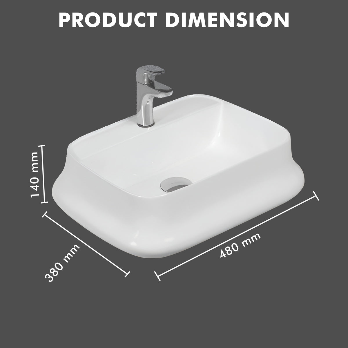 Table Top Designer Basin - TR 81025 MEDRIO