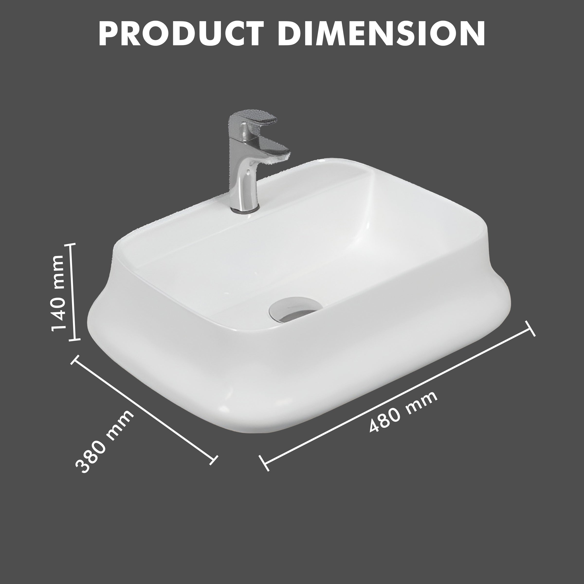 Table Top Designer Basin - TR 81025 MEDRIO