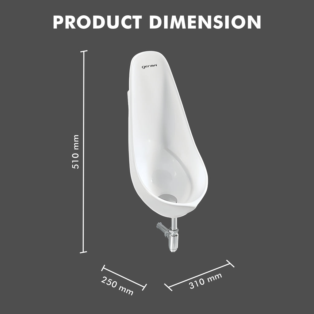 Wall Mounted Ceramic Urinal - Melody