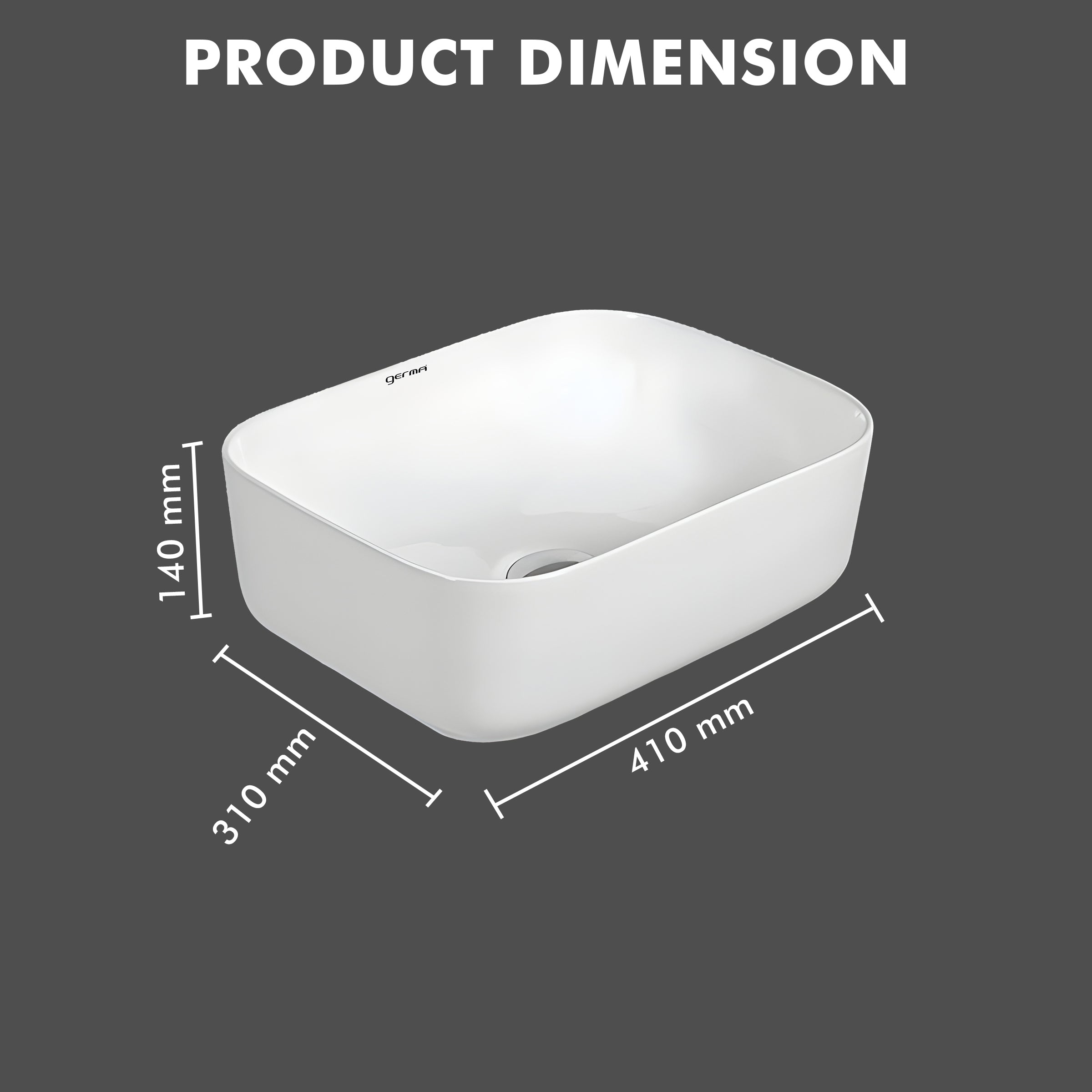 Table Top Designer Basin - TR 81017 MINI SPADE