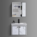 Washbasin Cabinet Along with Mirror Cabinet - Marbo White