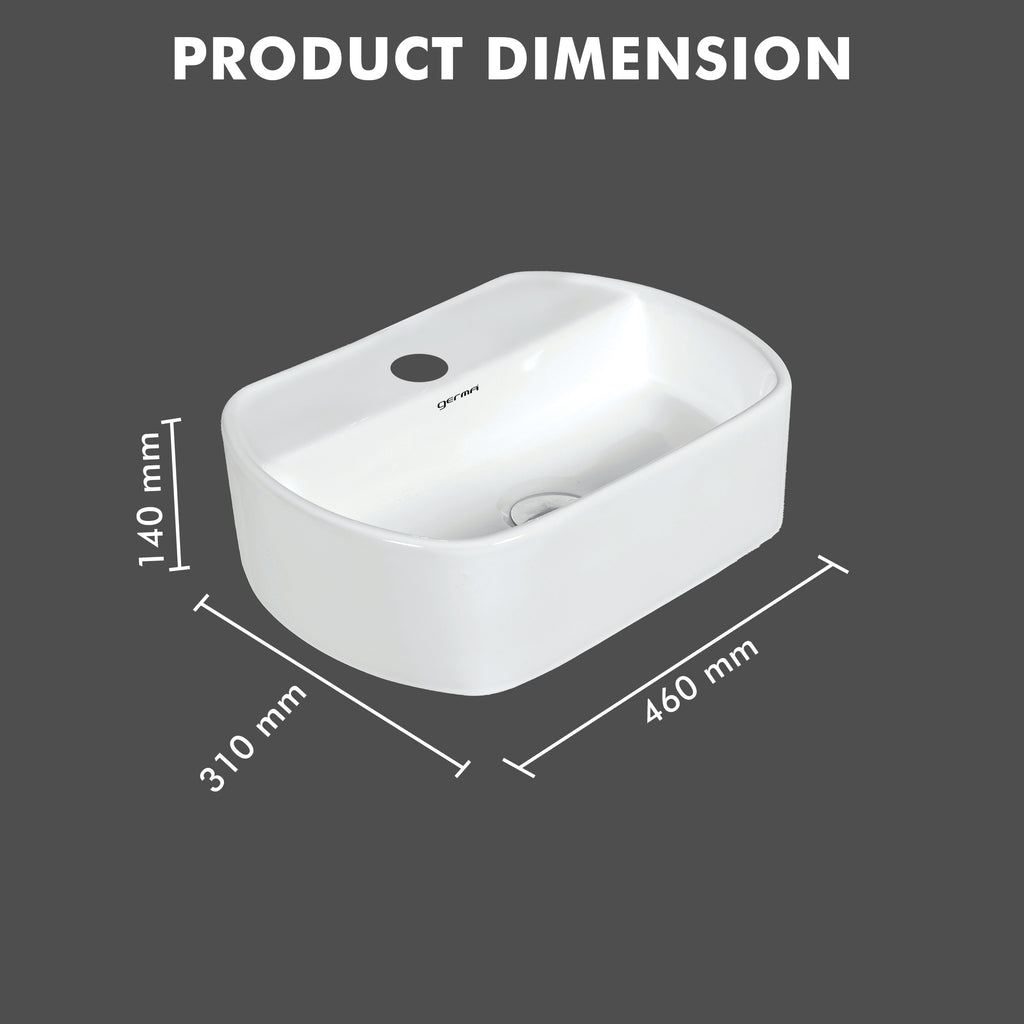 Ceramic Designer Basin Table Top Cum Wall Hung - TR 85020 ORCHID