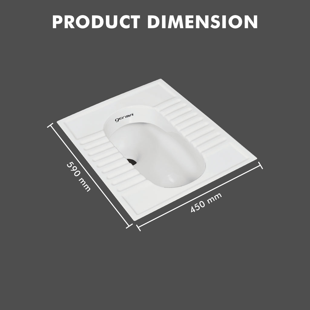 Premium Orissa Squatting Pan Ceramic Indian Toilet - TR 15002 ORISSA PAN 23 INCH