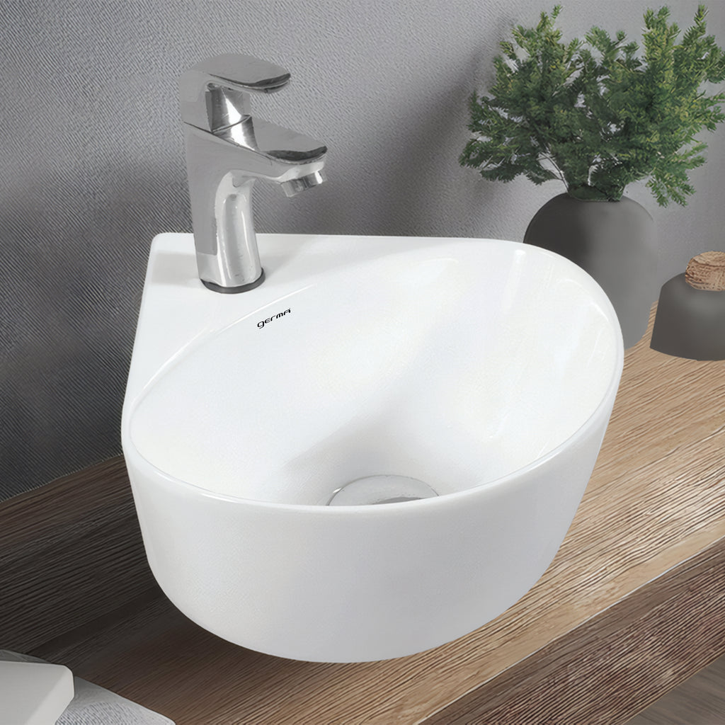 Ceramic Designer Basin Table Top Cum Wall Hung - TR 85026 RIVERA