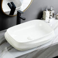 Ceramic Table Top Designer Basin - TR 20048-W RIVA WHITE