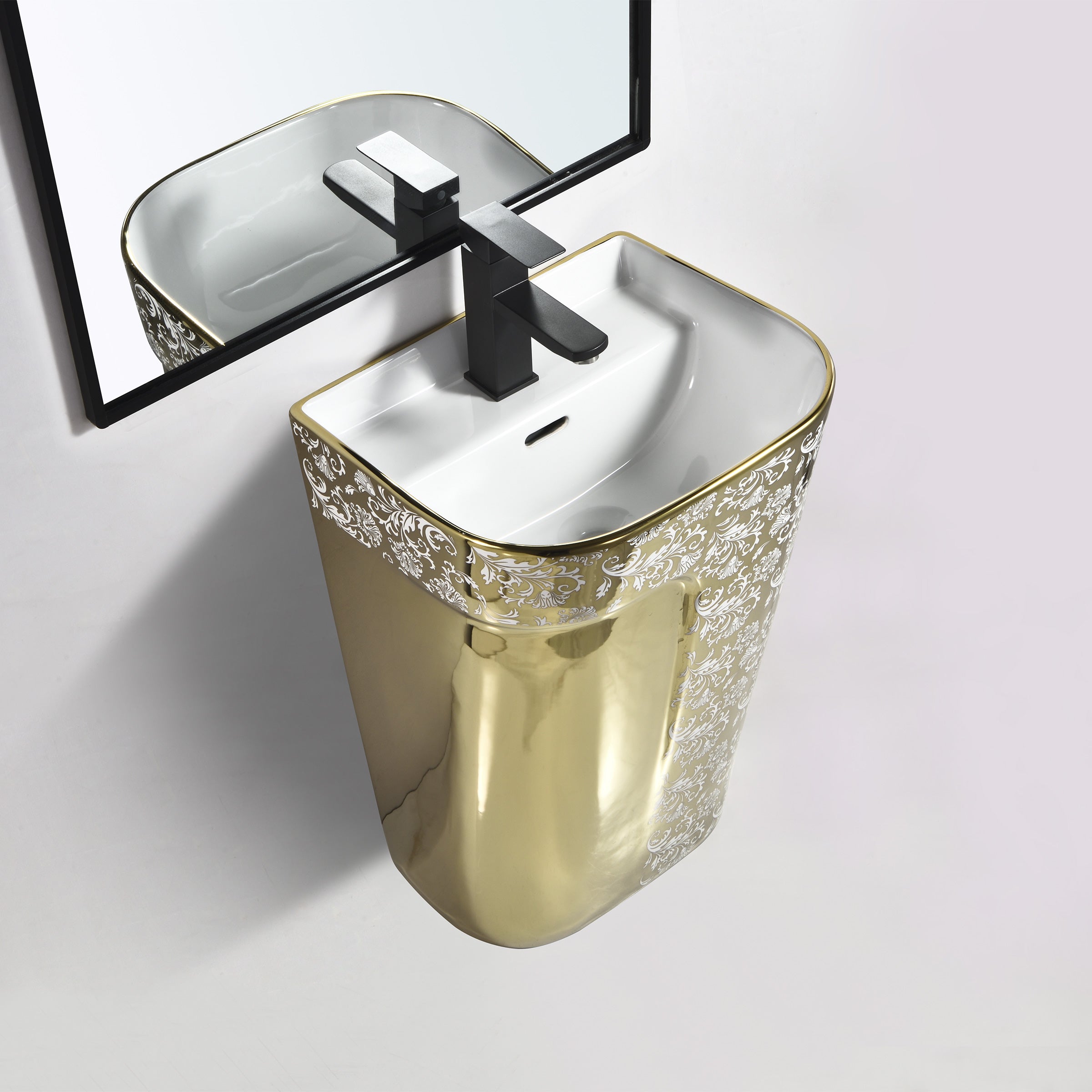 Designer Integrated Basin - TR 20225 SHELDON FLORA GOLD