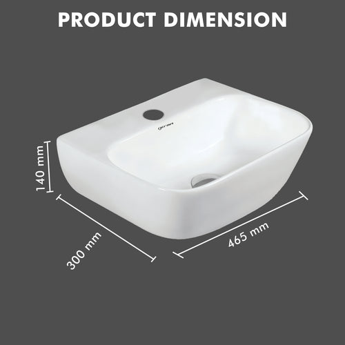 Ceramic Designer Basin Table Top Cum Wall Hung - TR 85015 TONIA