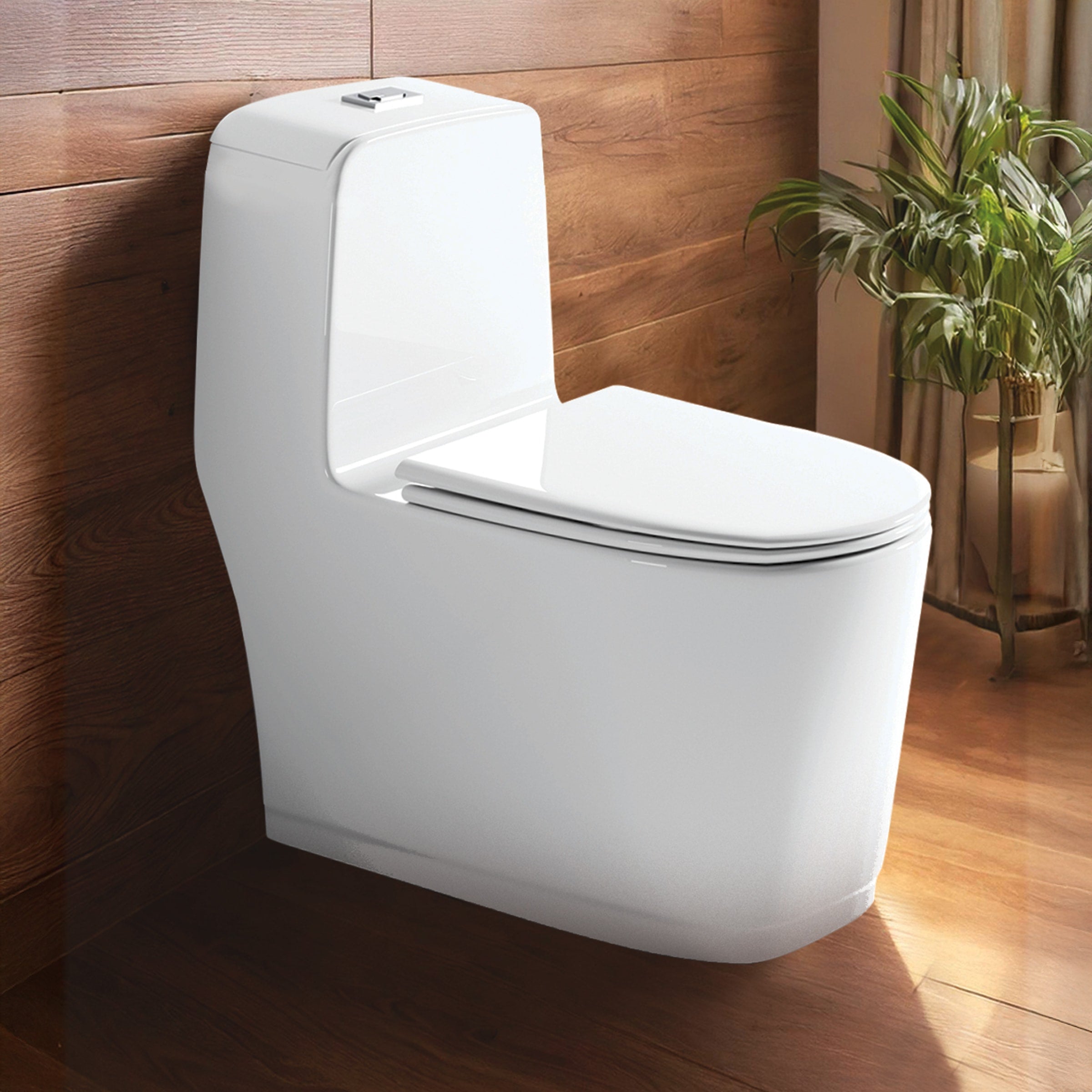 Floor Mounted Ceramic One Piece Closet - Lego White