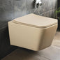 Wall Mounted Ceramic One Piece Closet - Zume Khaki Matt