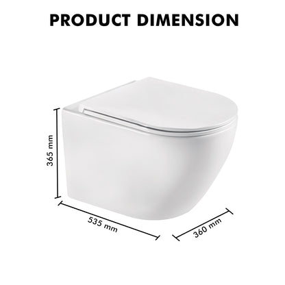 Wall Mounted Ceramic One Piece Closet - Kampa