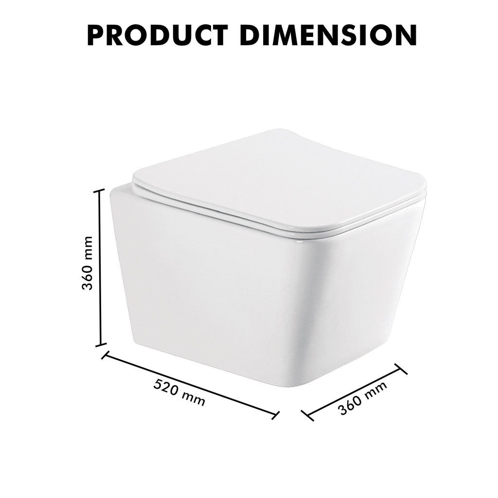 Wall Mounted Ceramic One Piece Closet - Easo