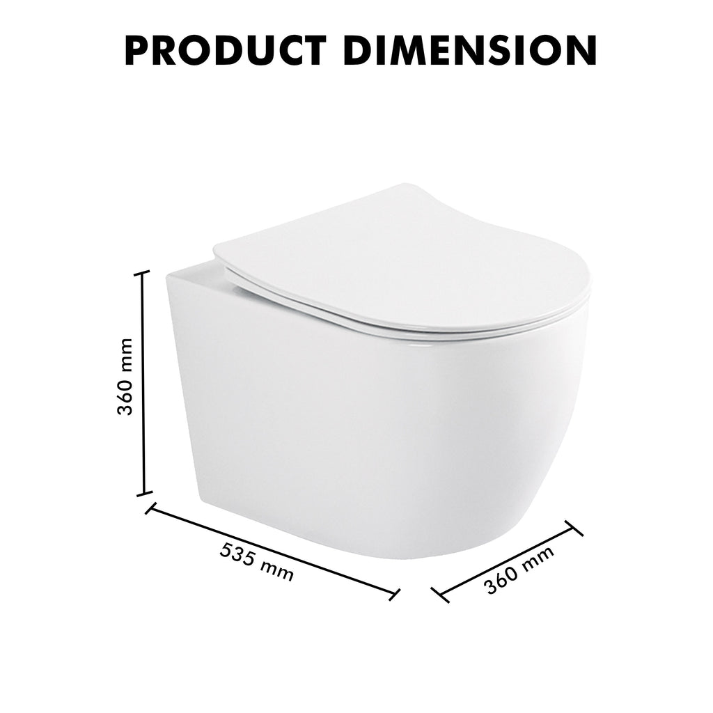 Wall Mounted Ceramic One Piece Closet - Dias