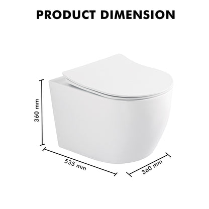 Wall Mounted Ceramic One Piece Closet - Dias