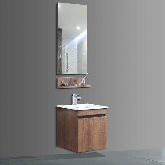 Washbasin Cabinet with Mirror and Shelf - TR 3340 Antique Brusei
