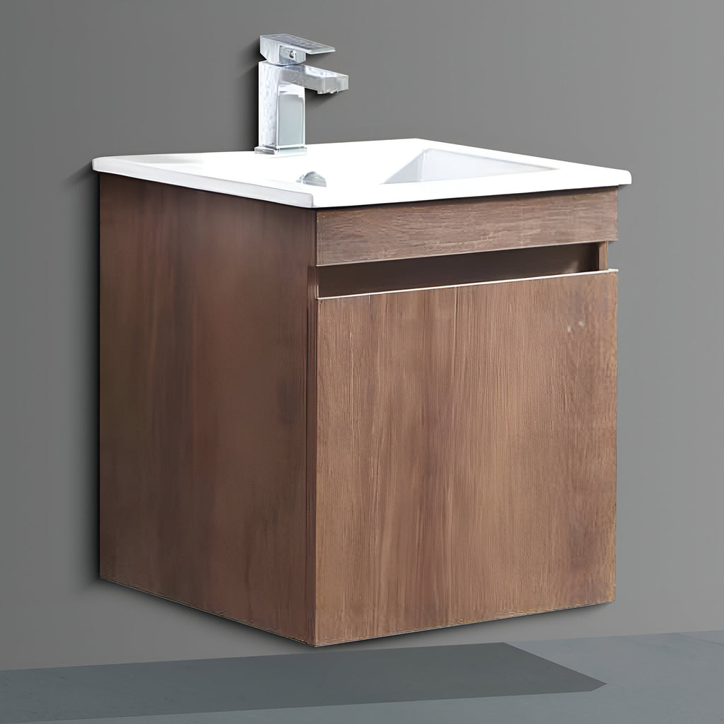 Washbasin Cabinet with Mirror and Shelf - Antique Brusei