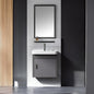 Carbon Fiber Vanity Cabinet with Mirror - TR 3501 Ginea Grey