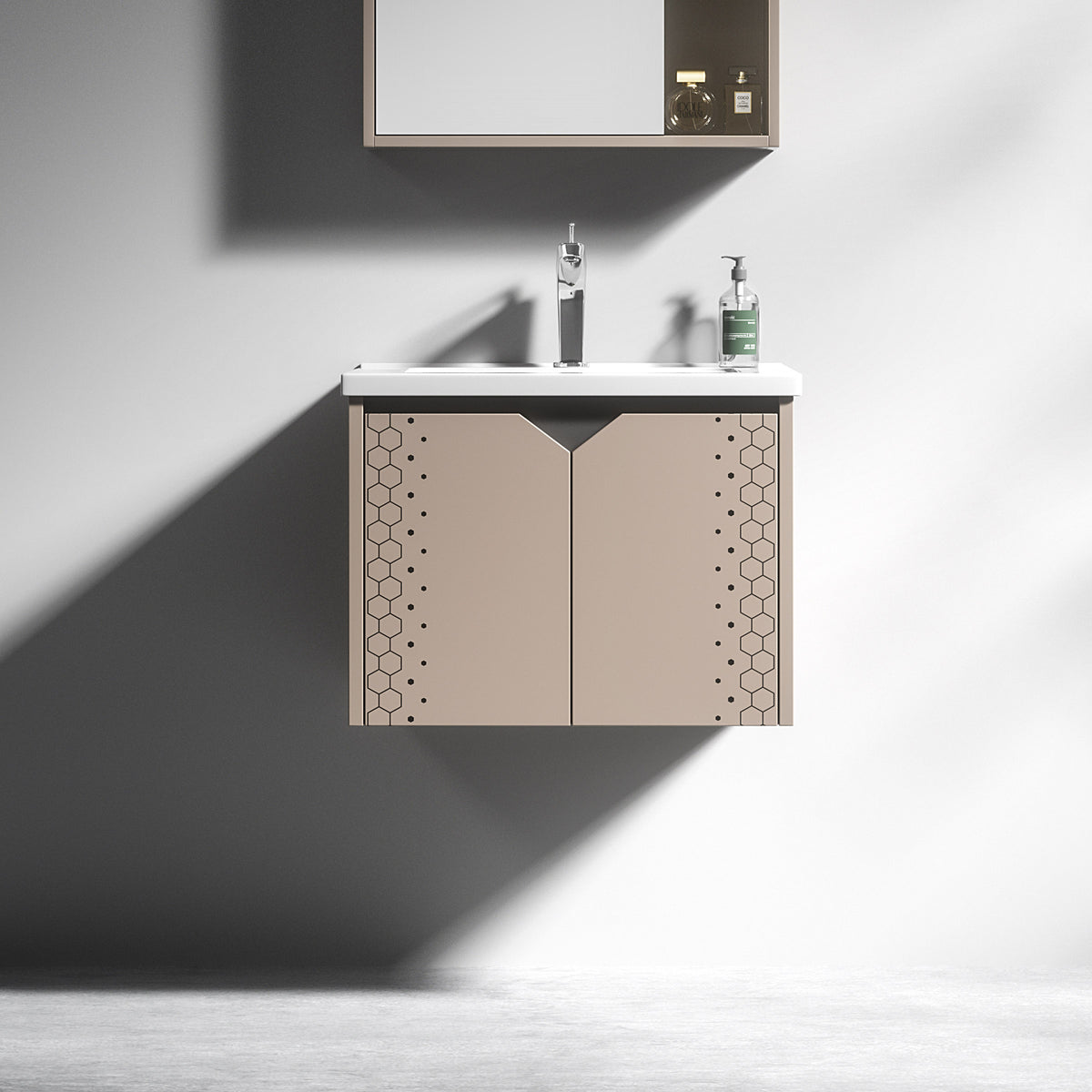 Carbon Fiber Cabinet with Mirror Cabinet - TR 3520