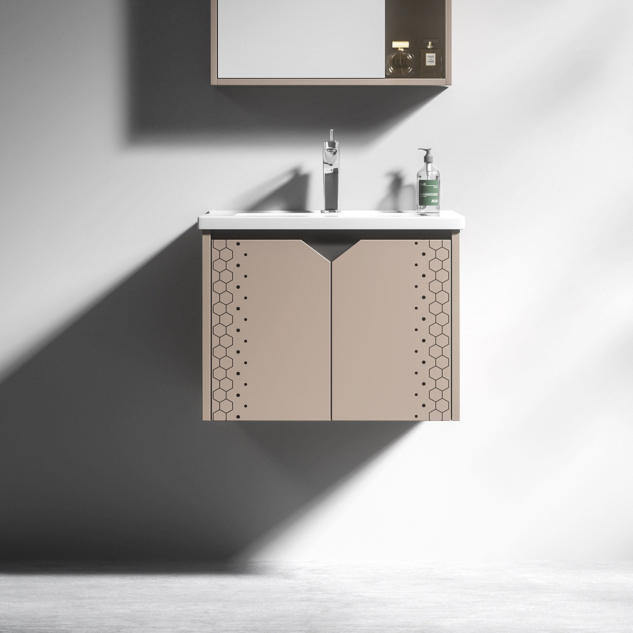 Carbon Fiber Cabinet with Mirror Cabinet - 3520