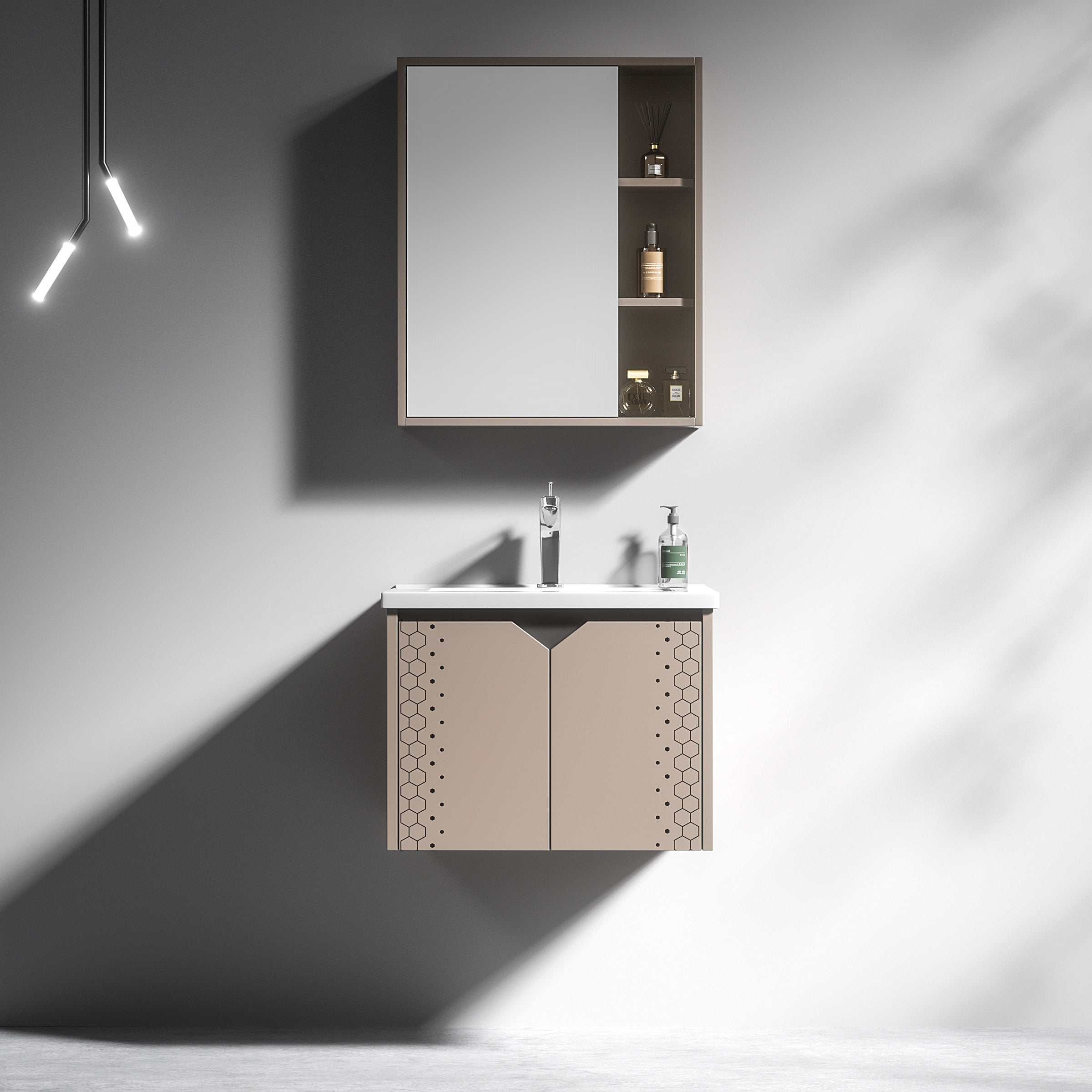 Carbon Fiber Cabinet with Mirror Cabinet - 3520