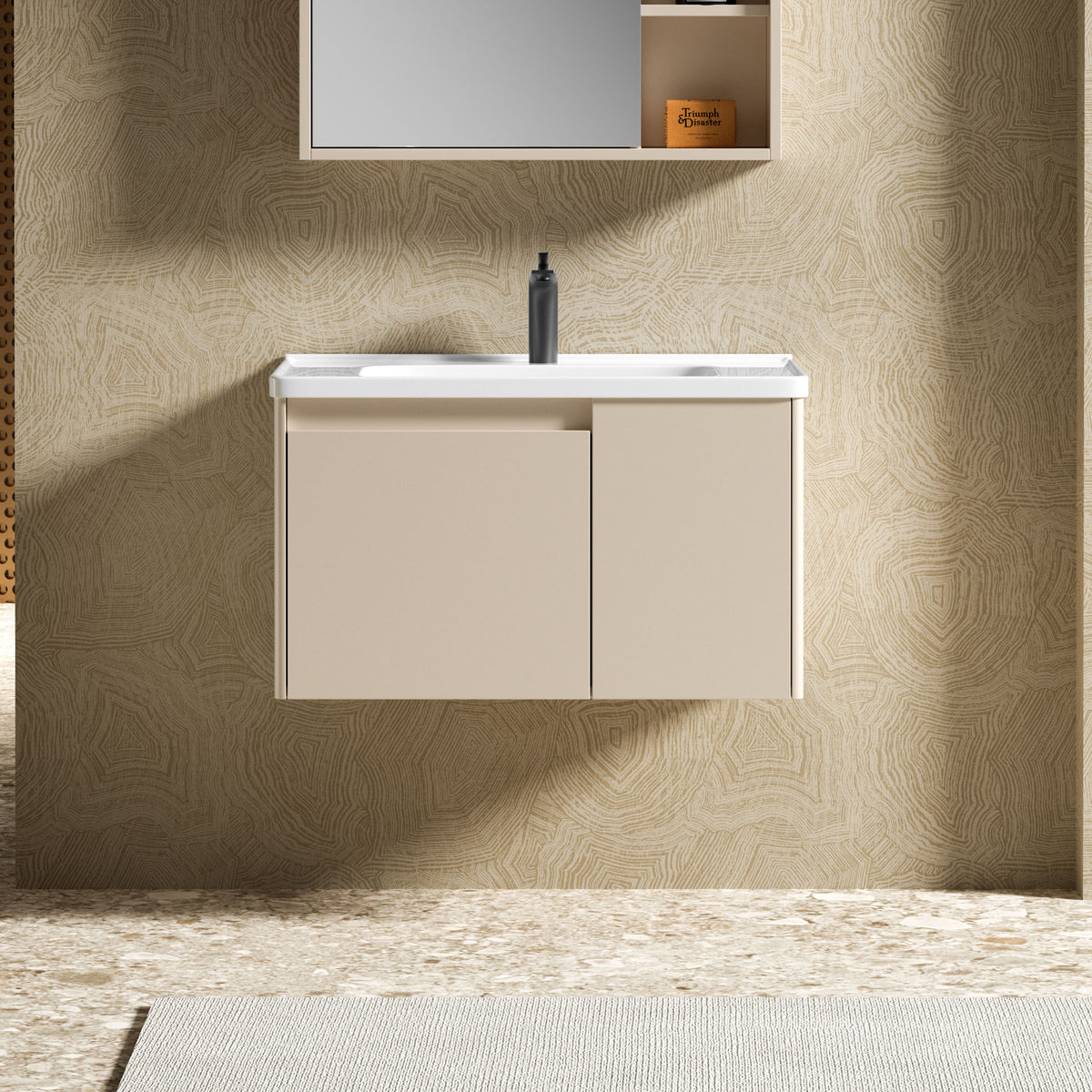 Carbon Fiber Cabinet with Mirror Cabinet