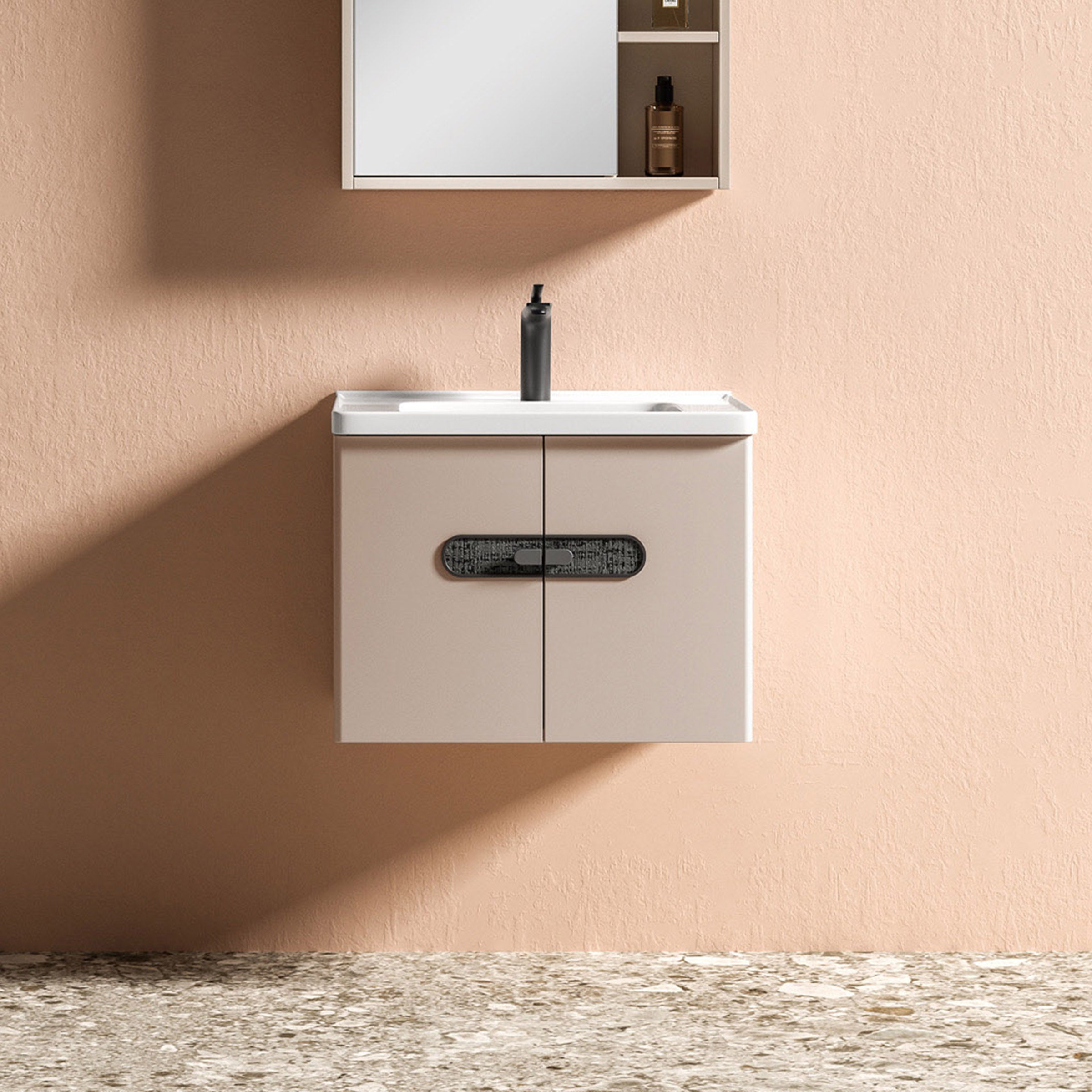 Carbon Fiber Cabinet with Mirror Cabinet - 3525