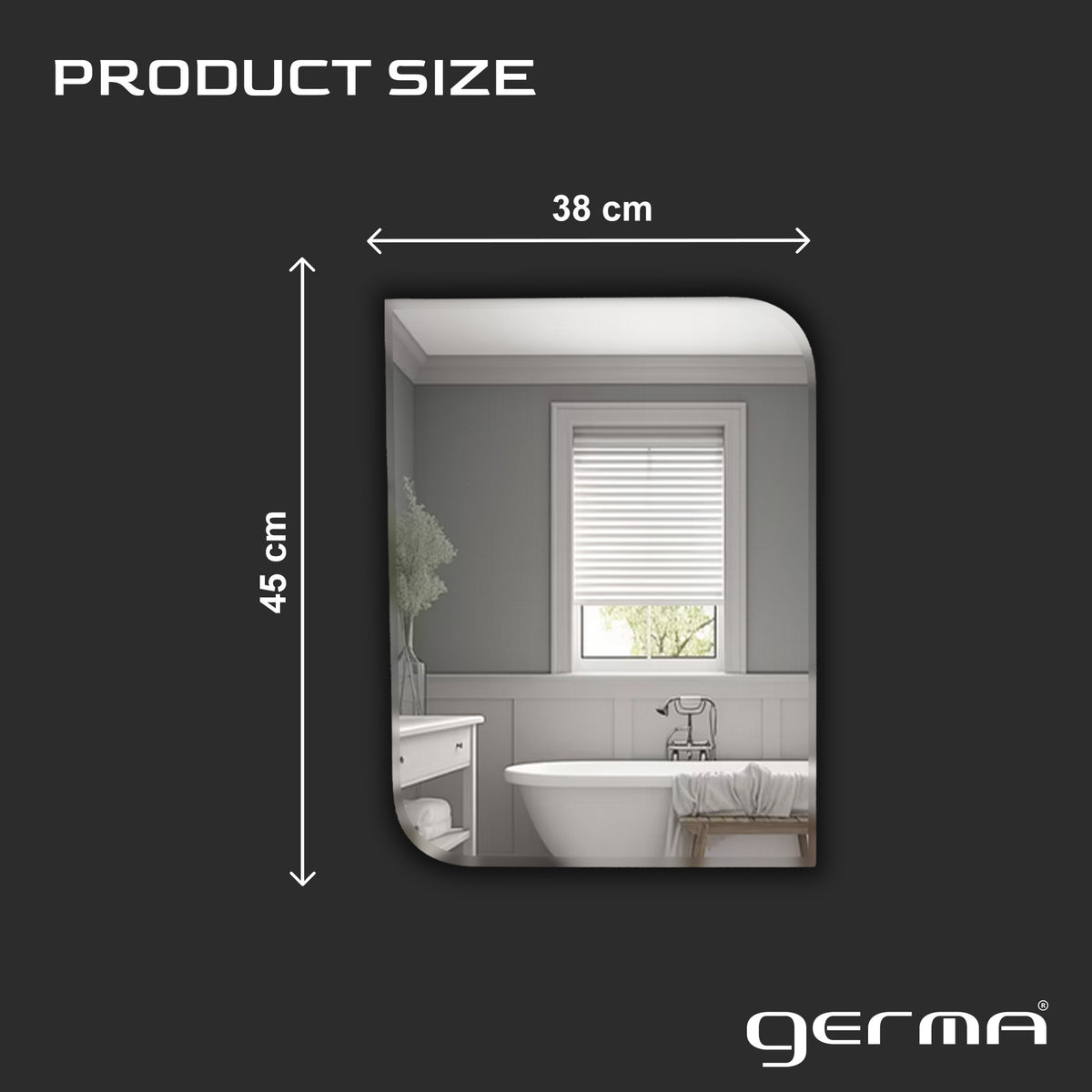 Wall Mounted Mirror - Islington Rectangle Shape