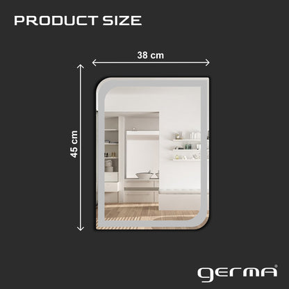 Wall Mounted Frosted Mirror - Islington Rectangle Shape