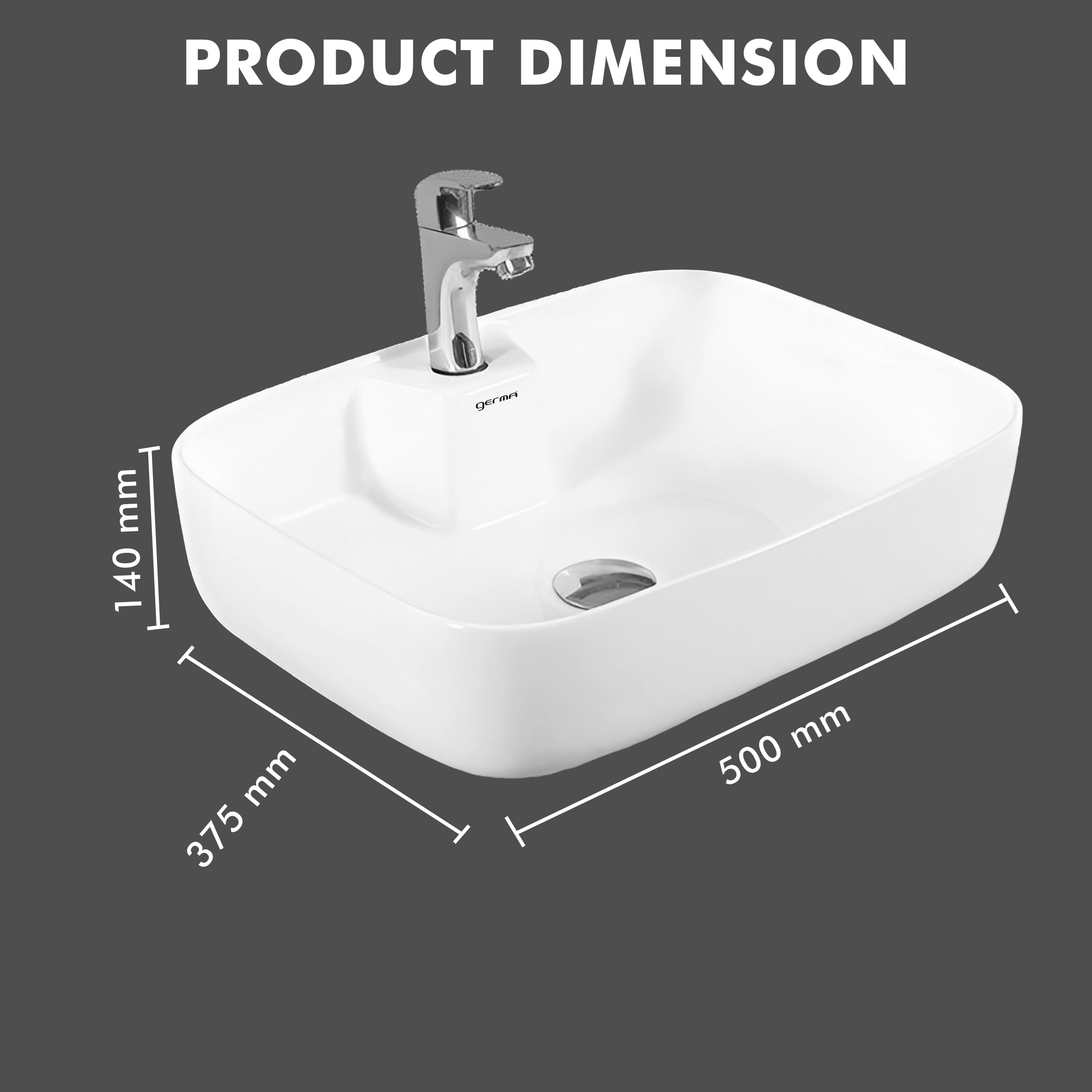 Table Top Designer Basin - TR 81028 TREG