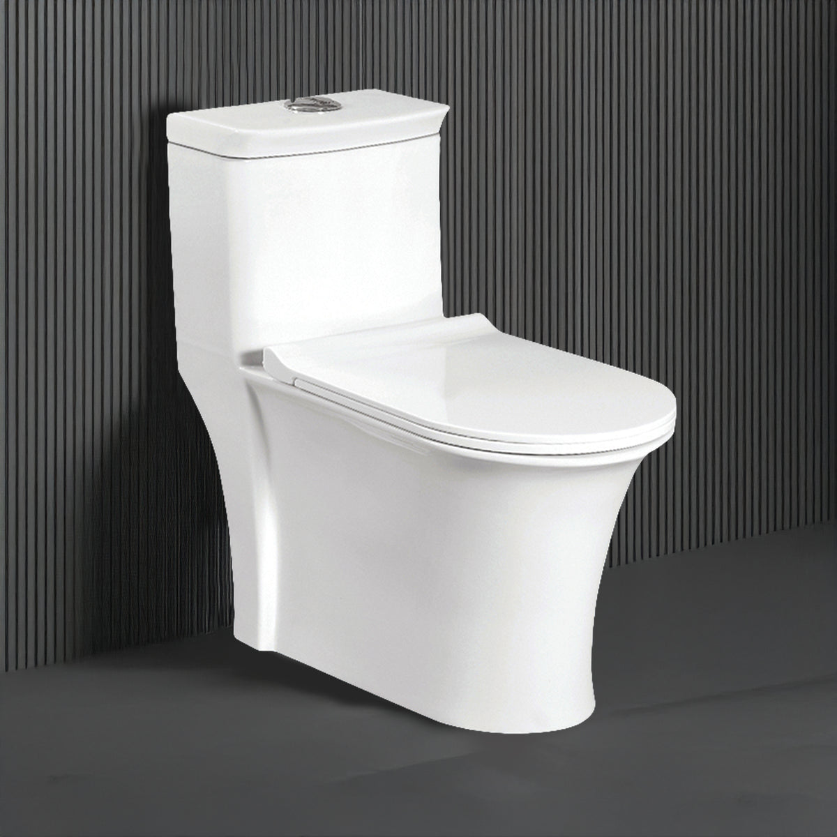 Floor Mounted Ceramic One Piece Closet - Trivia