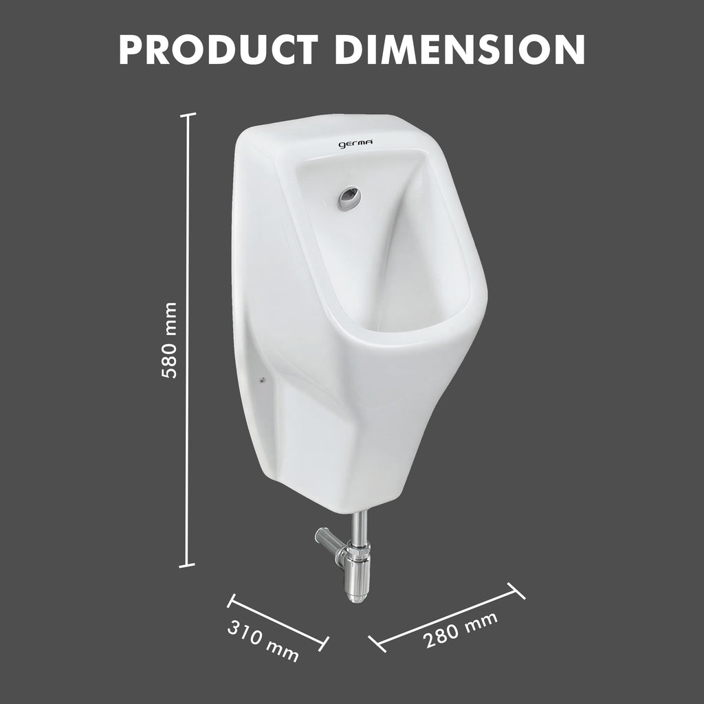 Wall Mounted Ceramic Urinal - TR 16002 TWINKLE