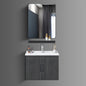 Washbasin Cabinet with Mirror and Shelf - TR 3333 Wooden Vein Black Marble