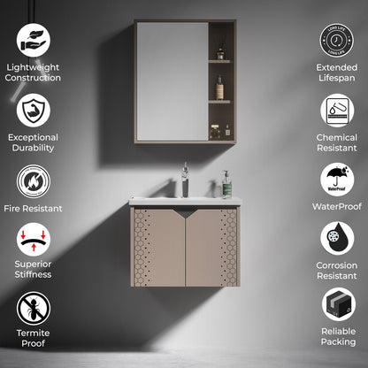Carbon Fiber Cabinet with Mirror Cabinet - TR 3520