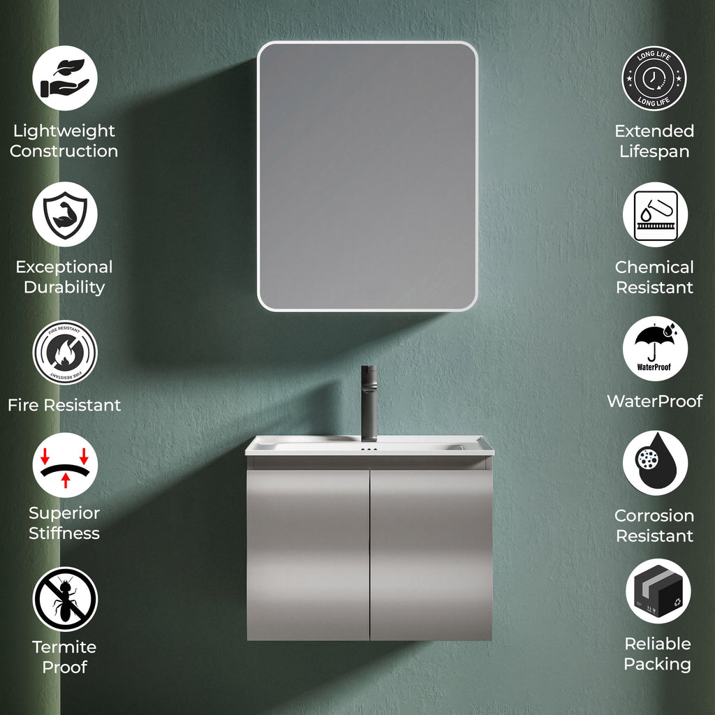 Carbon Fiber Cabinet with Mirror Cabinet - 3524