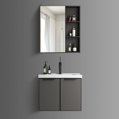 Washbasin Cabinet Along with Mirror Cabinet - TR 3113 - 60 Nolge Grey