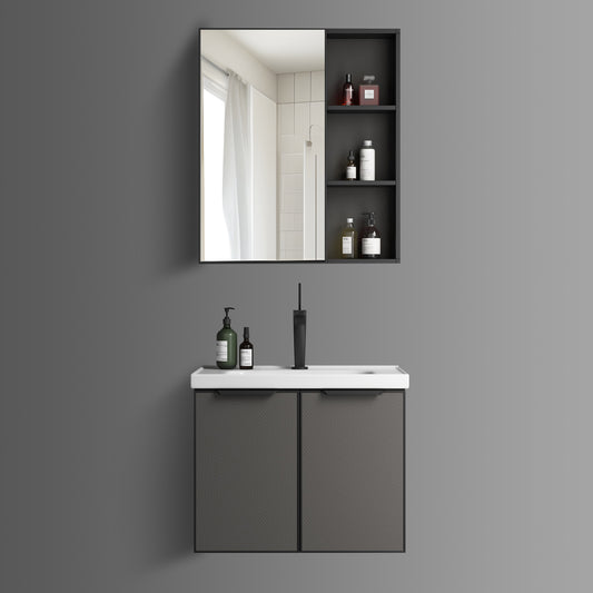 Washbasin Cabinet Along with Mirror Cabinet - TR 3113 - 60 Nolge Grey